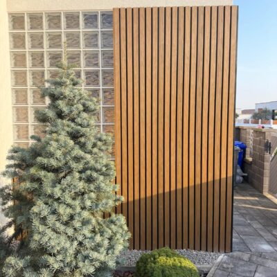 WPC lamelová fasáda – realizácia Laboro, Košice a východné Slovensko
